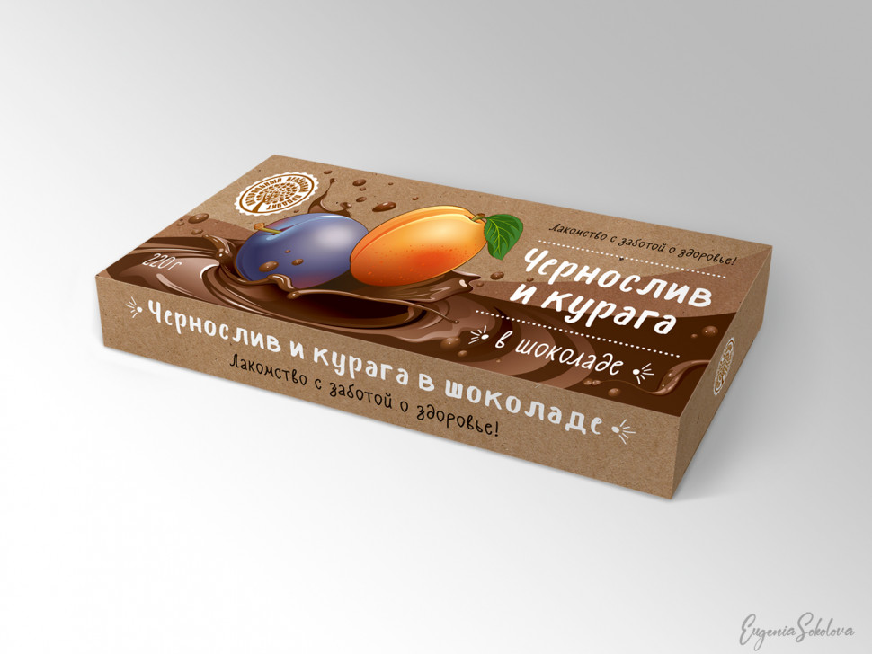  Чернослив и курага в шоколаде, 220г в Перми