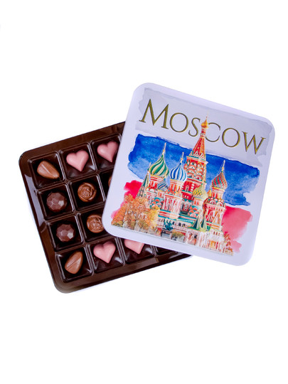 №1 Конфеты шоколадны MOSCOW(металлическая коробка)195г) в Перми