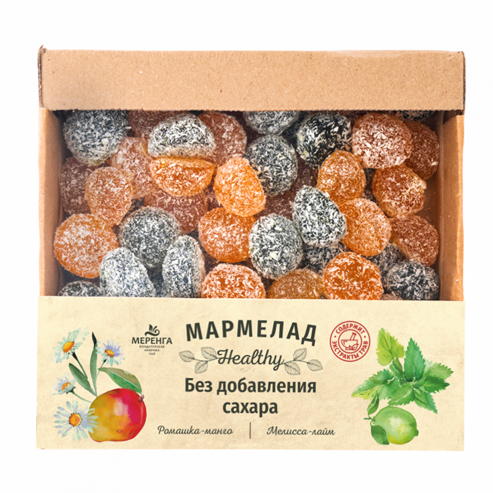  Меренга Мармелад в кокосовой обсыпке Ромашка+Мелисса , 800г     в Перми