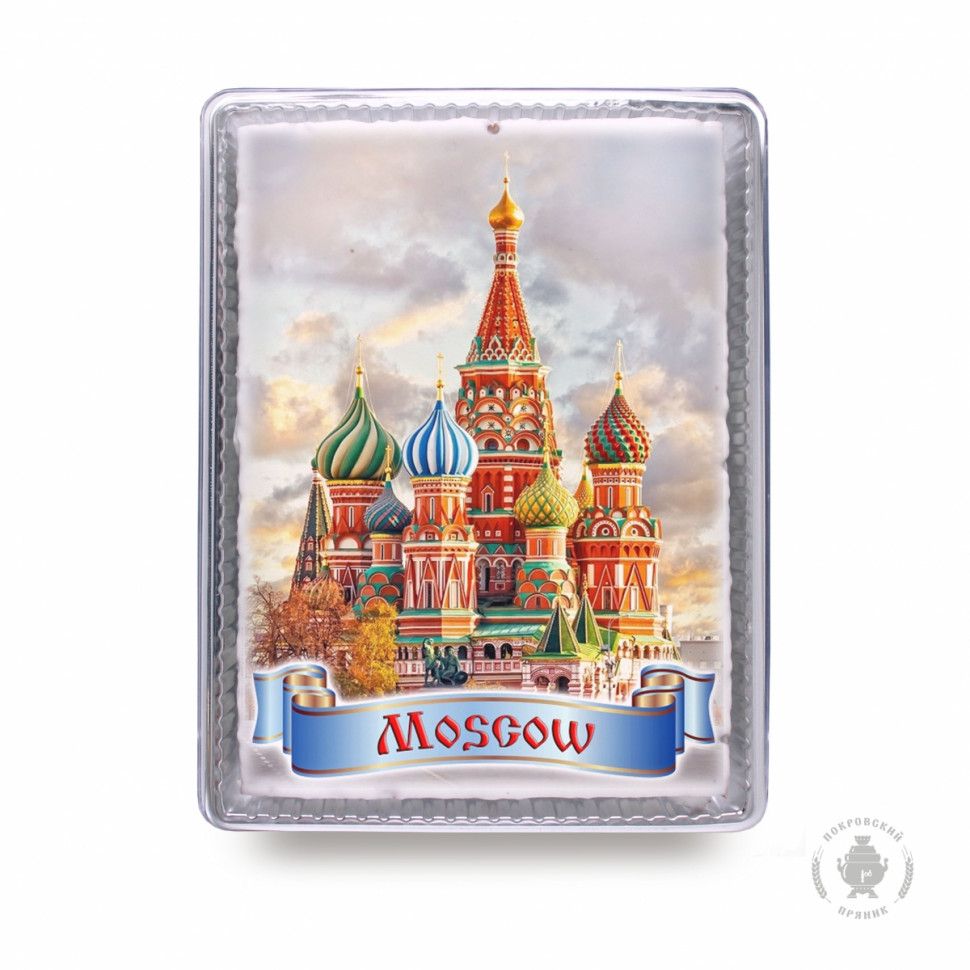  Пряник 600г MOSCOW с фотопечатью (в подарочной пластиковой упаковке)  в Перми