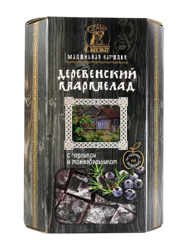  Мармелад деревенский "С черникой и можжевельником" 300г в Перми